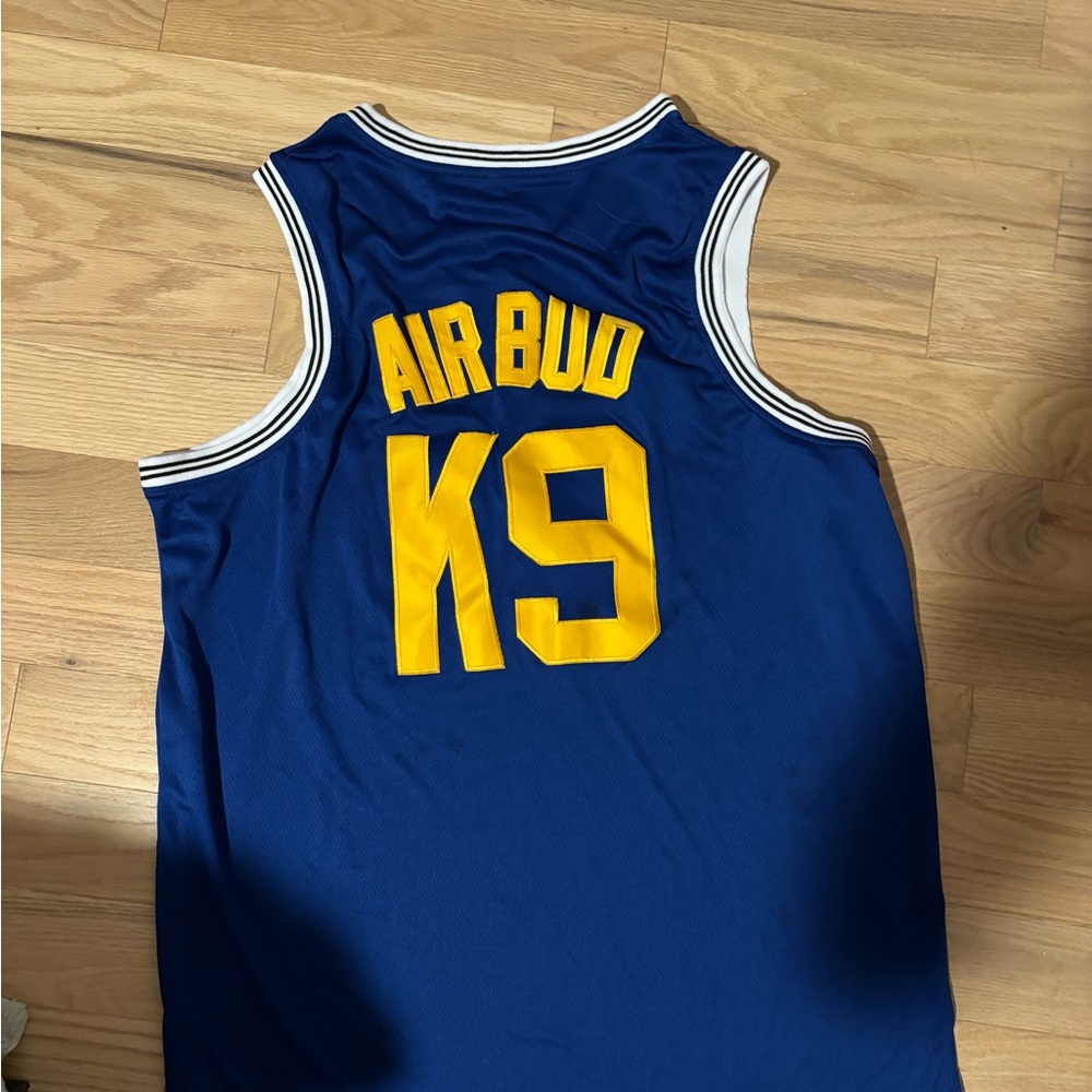 Blue and Yellow Air Bud K9 Jersey